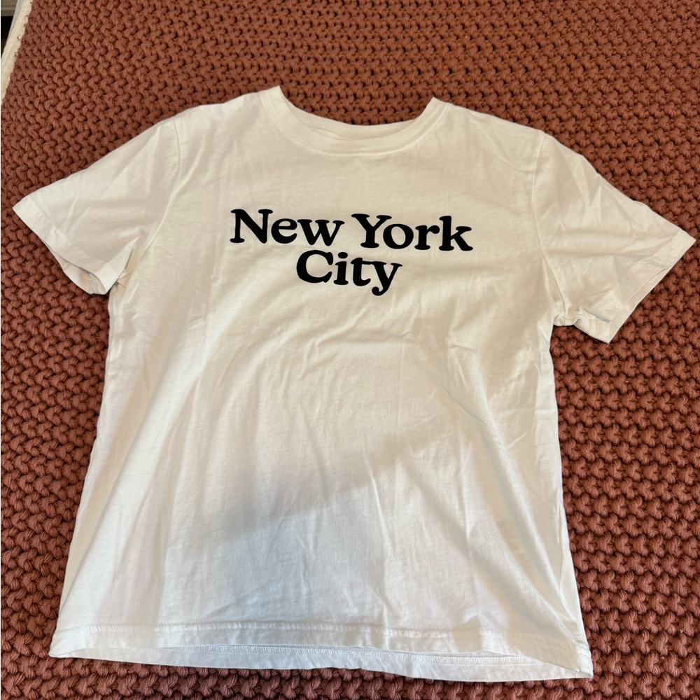 H&M White Graphic Tee